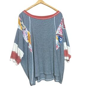 Easel Multicolor Patchwork Top